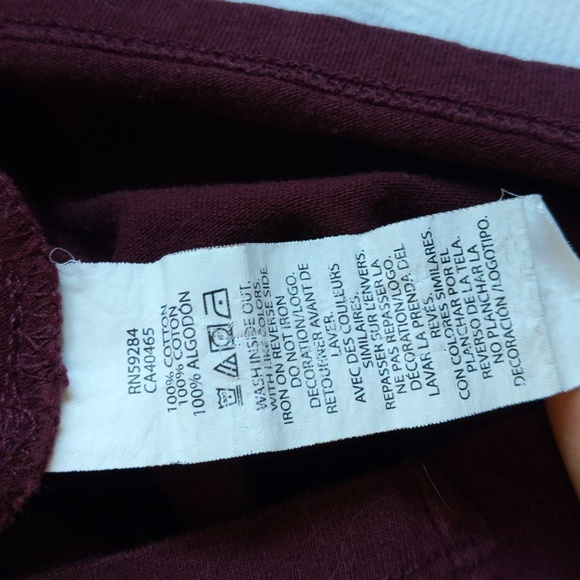 children's place maroon smile graphic long sleeve shirt 3T toddler unisex - Picture 3 of 6